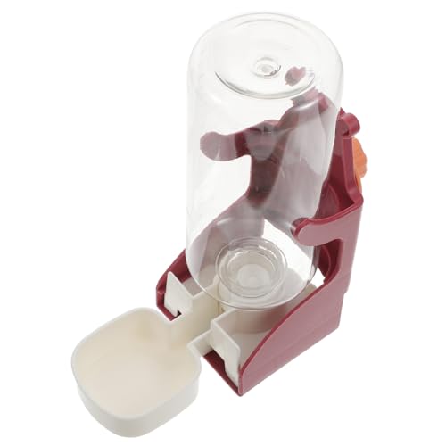 Gatuida Automatischer Hängender Wasserspender für Kleine und Mittlere Haustiere Großer Trinkbrunnen für Hunde Katzen Kaninchen und Kleintiere Transparente Flasche zur von Gatuida