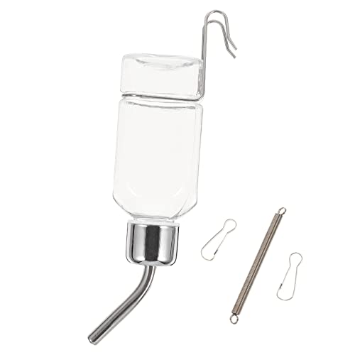 Gatuida Automatischer Haustier Wasserspender Transparente Wasserflasche für Hunde und Katzen Auslaufsicher mit Sicherem Material Einfach zu Reinigen und Nachzufüllen von Gatuida