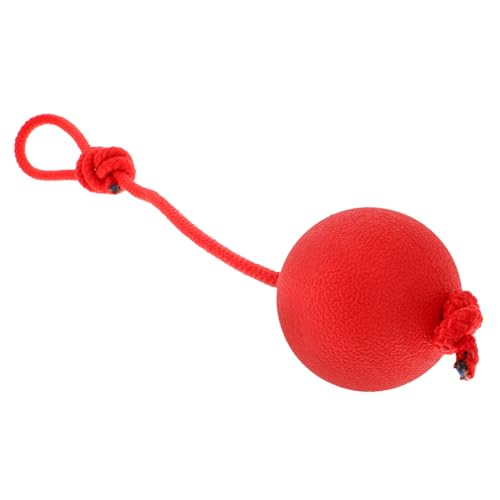 Gatuida Beißfestes Elastisches Hundespielzeug aus Robustem Gummi mit Seil Großer Ball für Welpen und Hunde für Training Kauspielzeug und Outdoor Spiele Zufällige Farbe Zufällige Farbe von Gatuida