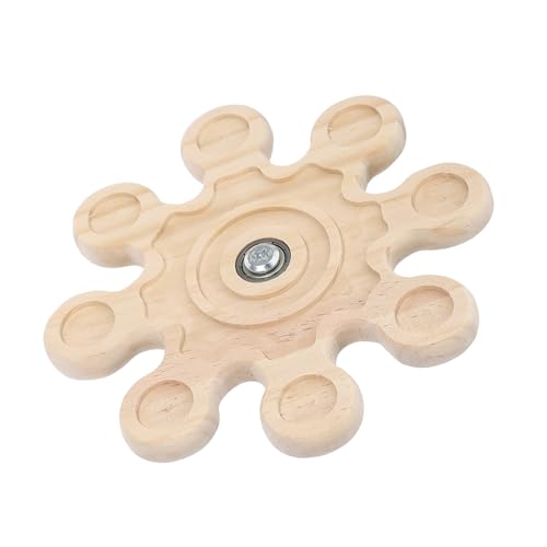 Gatuida Chinchilla Kauspielzeug Windmühle aus Holz Langlebiges Nagetierspielzeug für Kaninchen und Chinchillas Interaktives Rotierendes gegen Langeweile im Käfig Attraktives Design von Gatuida