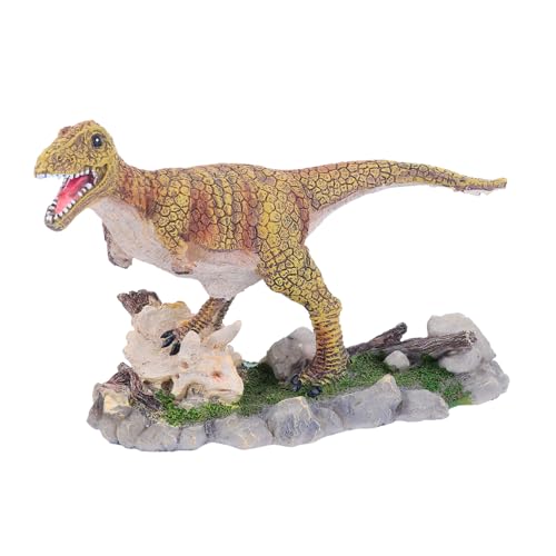 Gatuida Dinosaurier Aquarium Dekoration Ornament Reptilien Käfig Zubehör Lebensecht Ungiftig Flexibel für Fischteich und Terrarium von Gatuida