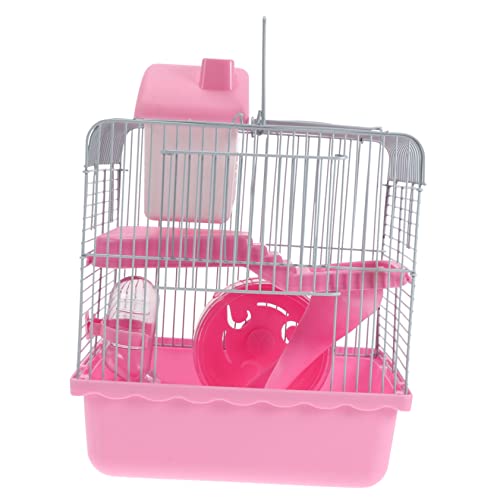 Gatuida Doppelschicht Hamsterkäfig Kleintierhaus Atmungsaktiv Sicher Komfortabel Kleintierversteck für Hamster Chinchilla Igel Haustier Zuhause Rosa Gatuida Doppelschicht Hamsterkäfig Kleintierhaus Atmungsaktiv Sicher Komfortabel Kleintierversteck für Hamster Chinchilla Igel Haustier Zuhause Rosa von Gatuida