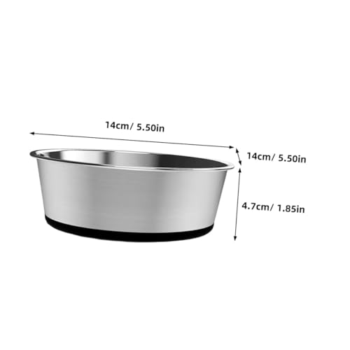 Gatuida Edelstahl Haustiernapf mit Rutschfestem Boden Langlebiger Futternapf für Hunde und Katzen Auslaufsicherer Napf für Nassfutter und Wasser Praktischer Napf für Zuhause und Gatuida Edelstahl Haustiernapf mit Rutschfestem Boden Langlebiger Futternapf für Hunde und Katzen Auslaufsicherer Napf für Nassfutter und Wasser Praktischer Napf für Zuhause und von Gatuida