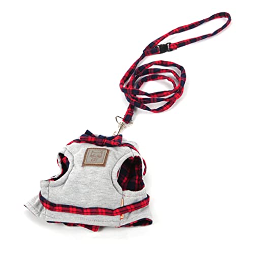 Gatuida Einstellbare Weiche Mesh Katzenweste Mit Bowknot Und Leine Set Für Katzen Und Kleine Haustier Geschirr Mit XL von Gatuida