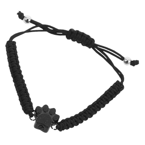Gatuida Einstellbares Edelstahl Asche Armband mit Hundepfoten Design Urnen schmuck für Haustier Asche Gedenkarmband zur Erinnerung an Geliebte Hunde Verstellbare für Bequemen Sitz von Gatuida