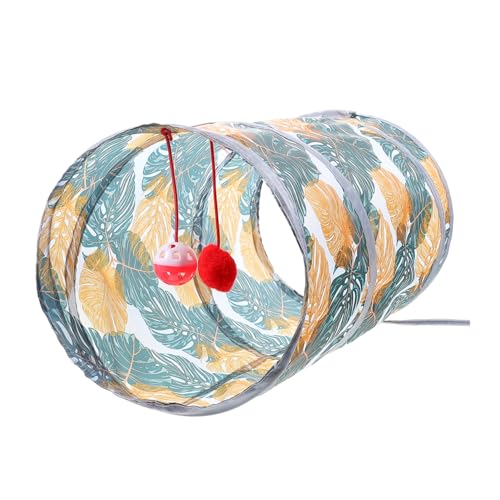 Gatuida Faltbarer Katzen Spieltunnel aus Strapazierfähigem Polyester Leicht und Platzsparend Geräumig für Katzen Stressreduzierend und Langlebig Geeignet für Indoor Gatuida Faltbarer Katzen Spieltunnel aus Strapazierfähigem Polyester Leicht und Platzsparend Geräumig für Katzen Stressreduzierend und Langlebig Geeignet für Indoor von Gatuida