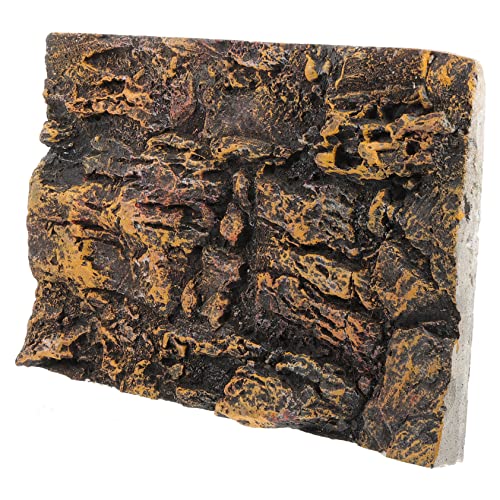 Gatuida Felsendekorationspaneele Hintergrund Für Aquarium Echsenkulisse Textur Wasser Schlange Terrarium Hintergrund Fischtankdekoration DIY Reptile Tank Dekoration Vivarium Pu Hellbraun von Gatuida