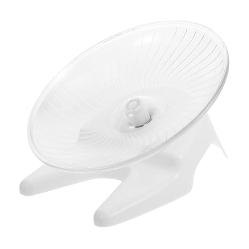 Gatuida Fliegende Untertasse Für Hamster: Leises Laufrad Mit Ständer, Spinner-Spielzeug Für Den Innenbereich, Für Hamster, Rennmäuse, Mäuse, Igel Und Andere Kleine Haustiere, Weiß Gatuida Fliegende Untertasse Für Hamster: Leises Laufrad Mit Ständer, Spinner-Spielzeug Für Den Innenbereich, Für Hamster, Rennmäuse, Mäuse, Igel Und Andere Kleine Haustiere, Weiß von Gatuida