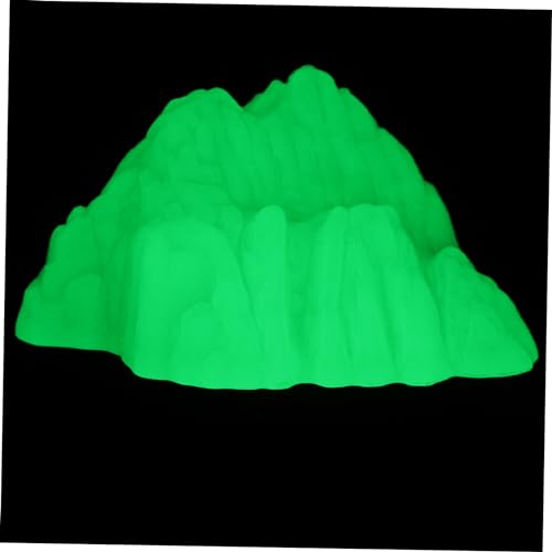 Gatuida Fluoreszierendes Steingarten Landschaftsbau Luftaquarium Baumpflanzen Meeres Zubehör Hydroponik Pool Tischplatten Schildkröte Qualle Leuchtendes Fischbecken Gold von Gatuida
