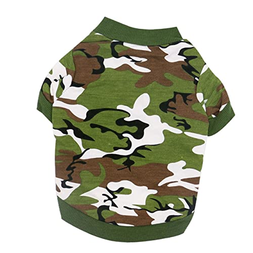 Gatuida Freizeitmantel Für Hunde Welpe Klein Outfits Kostüme Rassen Hundepflege Züchten Hundekleidung Mittel Tarnung Green von Gatuida