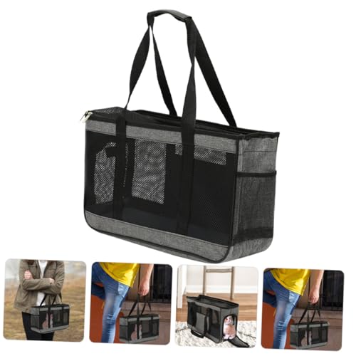 Gatuida Große Atmungsaktive Katzen Tragetasche aus Netzstoff Tragbarer Haustierbeutel mit Stabilem Griff Vielseitig für Katzen und Kleine Hunde Komfortabel und Leicht für Outdoor von Gatuida