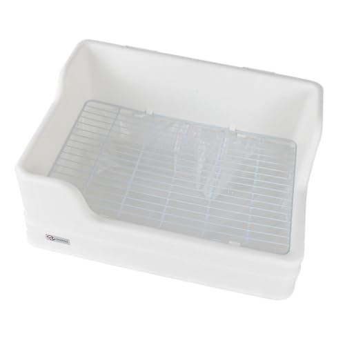Gatuida Große Kaninchentoilette für Käfige Hochwertige rutschfeste Litter Box mit Optimaler für Haustiere für Stubenreinheit Anderen Kleintieren Gatuida Große Kaninchentoilette für Käfige Hochwertige rutschfeste Litter Box mit Optimaler für Haustiere für Stubenreinheit Anderen Kleintieren von Gatuida