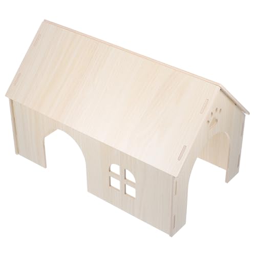 Gatuida Großes Hamsterversteck aus Holz Langlebiges Nagerhaus für Hamster Meerschweinchen Eichhörnchen Sicheres Kleintiernest zum Schlafen und Haustierversteck Einfache Gatuida Großes Hamsterversteck aus Holz Langlebiges Nagerhaus für Hamster Meerschweinchen Eichhörnchen Sicheres Kleintiernest zum Schlafen und Haustierversteck Einfache von Gatuida