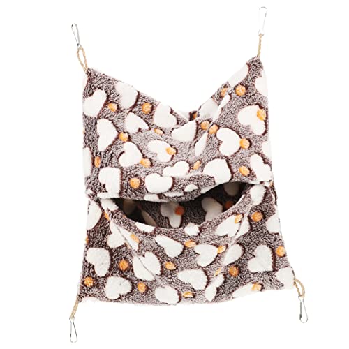 Gatuida Hängematte für Kleintiere Doppellagige Kuschelhängematte für Hamster und Meerschweinchen aus Hochwertigem Material Sicher und Bequem für Spiel und Schlaf Einfach im Käfig zu Gatuida Hängematte für Kleintiere Doppellagige Kuschelhängematte für Hamster und Meerschweinchen aus Hochwertigem Material Sicher und Bequem für Spiel und Schlaf Einfach im Käfig zu von Gatuida