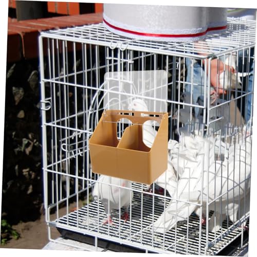 Gatuida Hängender Papageien futterspender aus Langlebigem mit Großem Fassungsvermögen Einfacher Installation Am Vogelkäfig Geeignet für Tauben und Sittiche Praktischer Futter Wassernapf von Gatuida