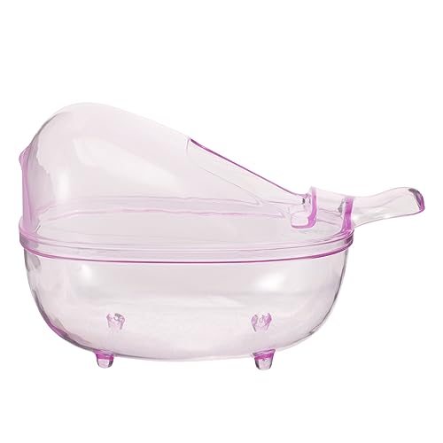 Gatuida Hamster Badezimmer Sandbad Container für Kleine Haustiere Transparente Badewanne Praktische Sauna Toilette für Hamster und Meerschweinchen Gesund und Spaßig von Gatuida