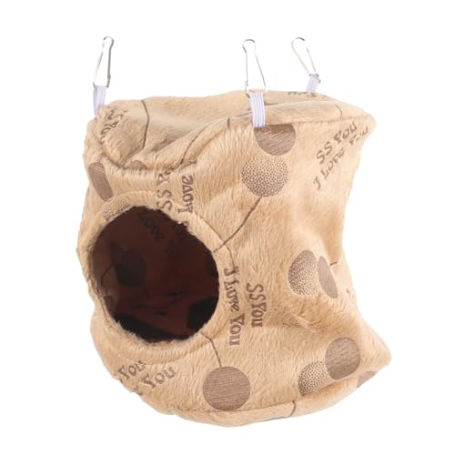 Gatuida Hamster Hängematte Flauschig Kleintierbett Warm Hängende Kuschelhängematte Für Meerschweinchen Ratten Indoor Käfig Zubehör von Gatuida