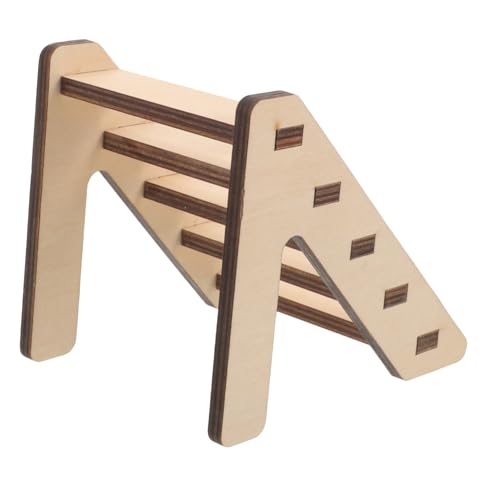 Gatuida Hölzernes Hamsterleiter-Spielzeug Robustes Holzmaterial Für Kleintiere Hamster-kletterleiter Für Meerschweinchen Und Mäuse von Gatuida