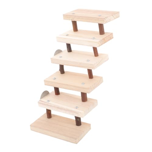 Gatuida Hamster Holzleiter Käfigbrücke aus Robustem Holz Glatt Poliert Langlebig und Platzsparend Kletterspielzeug für Kleintiere Wie Meerschweinchen und Hamster Einfach zu Montieren und Gatuida Hamster Holzleiter Käfigbrücke aus Robustem Holz Glatt Poliert Langlebig und Platzsparend Kletterspielzeug für Kleintiere Wie Meerschweinchen und Hamster Einfach zu Montieren und von Gatuida