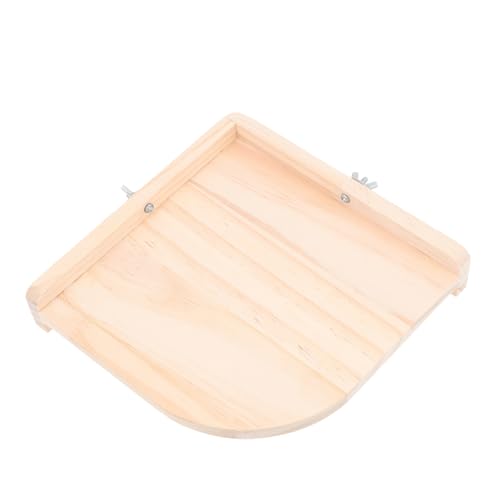 Gatuida Hamster Holzplattform Sektorförmige Für Hamsterkäfige Accessoire Für Kleintiere Und Langlebig Hamster Und Meerschweinchen von Gatuida