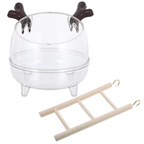 Gatuida Hamster Sandbadbox Mit Leiter Kleiner Tier Lebensraum Rennmäuse Bad Sandbehälter Hamster Klettern Spielzeugleiter Für Meerschweinchen Chinchillas Gatuida Hamster Sandbadbox Mit Leiter Kleiner Tier Lebensraum Rennmäuse Bad Sandbehälter Hamster Klettern Spielzeugleiter Für Meerschweinchen Chinchillas von Gatuida