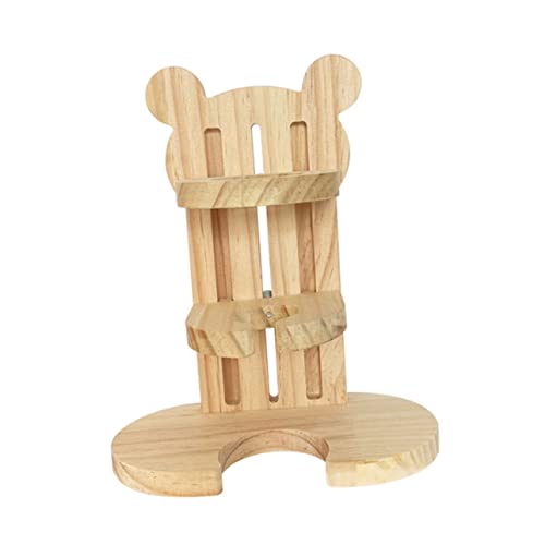 Gatuida Hamster Trinkflasche Halter aus Hochwertigem Holz Stabiler Wasserspender Ständer für Kleintiere Wie Hamster Mäuse Geräuschlos und Auslaufsicher für Kleine Haustiere von Gatuida