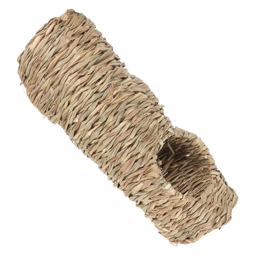 Gatuida Hamster Tunnel aus Handgeflochtenem Naturstroh Verstecktunnel für Kleine Haustiere Wie Meerschweinchen Chinchillas Nager Robust Sicher und Stressreduzierend Gatuida Hamster Tunnel aus Handgeflochtenem Naturstroh Verstecktunnel für Kleine Haustiere Wie Meerschweinchen Chinchillas Nager Robust Sicher und Stressreduzierend von Gatuida