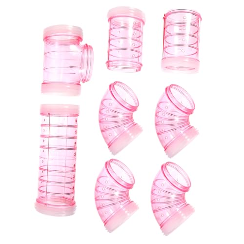 Gatuida Hamster Tunnel für Käfige Verbindungsröhren DIY Labyrinth für Hamster Meerschweinchen und Kleintiere und Sicheres für Drinnen und Draußen Rosa Gatuida Hamster Tunnel für Käfige Verbindungsröhren DIY Labyrinth für Hamster Meerschweinchen und Kleintiere und Sicheres für Drinnen und Draußen Rosa von Gatuida