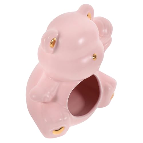 Gatuida Hamster Versteck aus Keramik Bärenform Komfortables Nest für Kleine für Hamster Meerschweinchen und Rennmäuse Dekoratives Haustierhaus von Gatuida