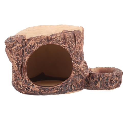 Gatuida Hamster Versteck aus Keramik Geformtes Haustiernest für Zwerghamster und Kleintiere Schlafplatz mit Futter Schüssel für Verbesserten Schlafkomfort Gatuida Hamster Versteck aus Keramik Geformtes Haustiernest für Zwerghamster und Kleintiere Schlafplatz mit Futter Schüssel für Verbesserten Schlafkomfort von Gatuida