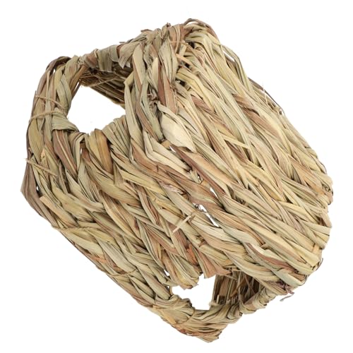 Gatuida Hamster Verstecktunnel aus Handgewebtem Stroh Atmungsaktives Nest und Versteckspielzeug für Kleine Haustiere Wie Hamster Ratten und Chinchillas Multifunktionaler Kuscheltunnel und Gatuida Hamster Verstecktunnel aus Handgewebtem Stroh Atmungsaktives Nest und Versteckspielzeug für Kleine Haustiere Wie Hamster Ratten und Chinchillas Multifunktionaler Kuscheltunnel und von Gatuida