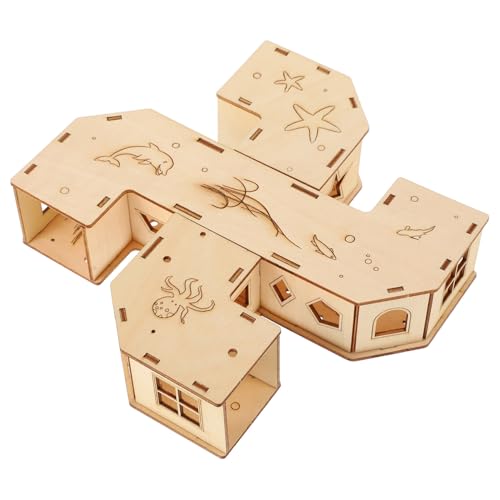 Gatuida Hamster tunnelspielzeug aus Holz Langlebiges Labyrinth für Kleine Haustiere Fördert Bewegung und Klettern Geeignet für Hamster Mäuse und Zwerghamster Sicheres Nagerspielzeug für Gatuida Hamster tunnelspielzeug aus Holz Langlebiges Labyrinth für Kleine Haustiere Fördert Bewegung und Klettern Geeignet für Hamster Mäuse und Zwerghamster Sicheres Nagerspielzeug für von Gatuida