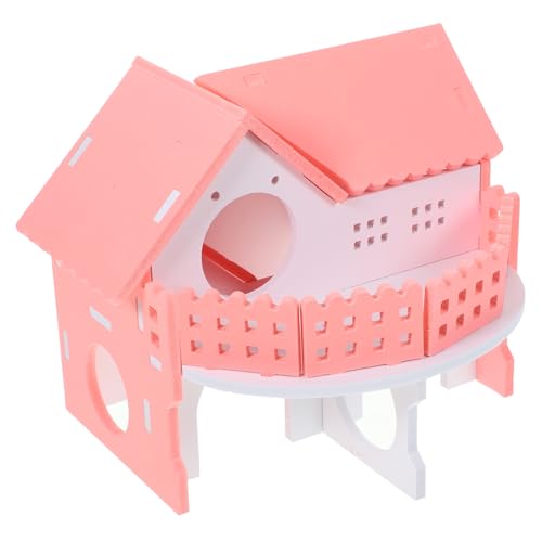 Gatuida Hamsterhaus mit Zwei Adorable Pet Hideout für Hamster Meerschweinchen und Kleine Nagetiere Spielplatz und Versteck Rosa Weißes Design Gatuida Hamsterhaus mit Zwei Adorable Pet Hideout für Hamster Meerschweinchen und Kleine Nagetiere Spielplatz und Versteck Rosa Weißes Design von Gatuida