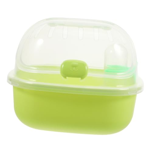 Gatuida Hamsterkäfig Mäusekäfig Tragbarer Hamster Reiseträger Tragbarer Hamster Reiseträger Hamster Reisekäfig Rattenträger Hamster Tragekäfig Hamster Tragekäfig Pp Hellgrün von Gatuida