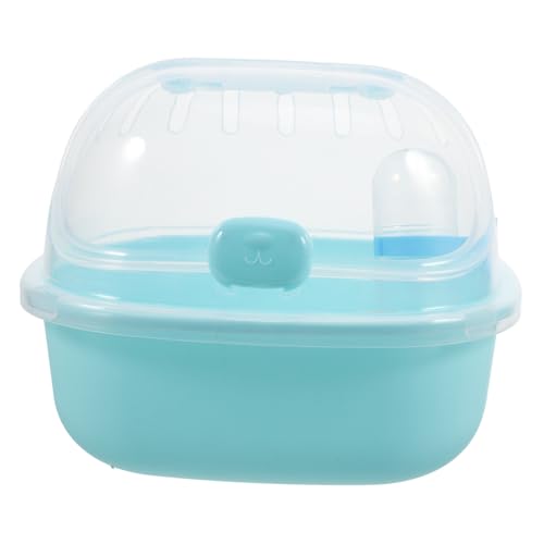 Gatuida Hamsterkäfig Meerschweinchen Träger Rattenträger Hamster-tragekäfig Hamsterträgerkäfig Tragbare Transportbox Für Hamster Tragbarer Hamster-reisetransporter Mäusekäfig Sky-Blue Pp von Gatuida
