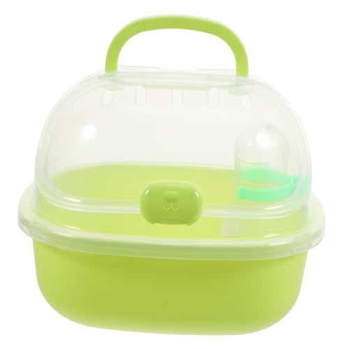 Gatuida Hamsterkäfig Tragbarer Hamster-reisetransporter Rattenträger Tragbare Transportbox Für Hamster Mäusekäfig Hamster Tragekäfig Hamsterträgerkäfig Pp Light Green von Gatuida