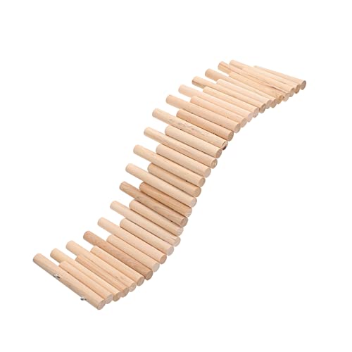 Gatuida Hamsterzubehör Holzleiter Für Käfige Trennzaun Und Brücke Dekoratives Kletterspielzeug Für Hamster Für Kleine Haustiere Und Käfiggestaltung von Gatuida