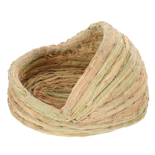 Gatuida Handgefertigtes Langlebiges Stroh Nest für Vögel und Kaninchen Geräumiges Leichtes Zucht Legenest Komfortables Tragbares Nest für Wellensittiche und Kleintiere Gatuida Handgefertigtes Langlebiges Stroh Nest für Vögel und Kaninchen Geräumiges Leichtes Zucht Legenest Komfortables Tragbares Nest für Wellensittiche und Kleintiere von Gatuida