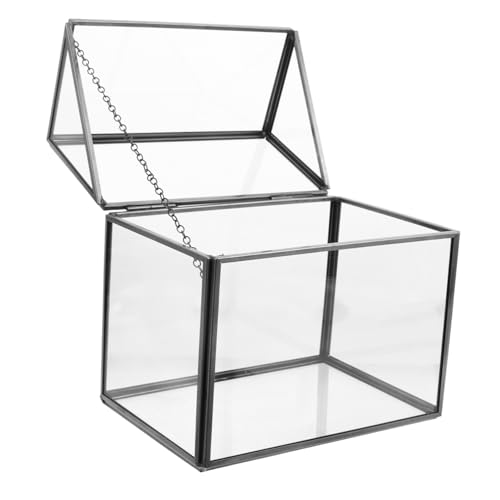 Gatuida Hausförmiger Pflanzbehälter Geometrischer Tischgarten für Innenräume Klarer Blumentopf mit Deckel für DIY Moosgärten und Hochzeiten Gatuida Hausförmiger Pflanzbehälter Geometrischer Tischgarten für Innenräume Klarer Blumentopf mit Deckel für DIY Moosgärten und Hochzeiten von Gatuida