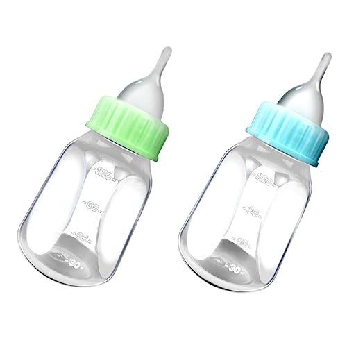 Gatuida Haustier Aufzuchtflaschen aus Tragbare Fütterungsflaschen für Welpen und Kätzchen Leicht zu Reinigen Transparentes Design für Einfache Kontrolle der Milchmenge von Gatuida