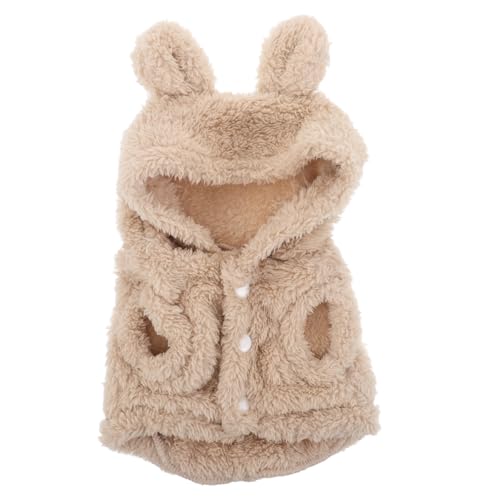 Gatuida Haustier-Kapuzenpullover mit Hasenohren, für kleine Hunde, Katzen und Kaninchen, Haustierkleidung, Kostüm, Mantel, warme Welpenbekleidung für kaltes Wetter, Größe M Gatuida Haustier-Kapuzenpullover mit Hasenohren, für kleine Hunde, Katzen und Kaninchen, Haustierkleidung, Kostüm, Mantel, warme Welpenbekleidung für kaltes Wetter, Größe M von Gatuida