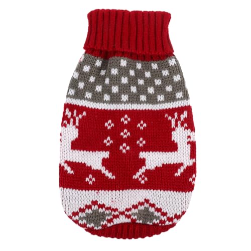 Gatuida Haustier Weihnachts Pullover Für Katzen Gestrickter Winterpullover Mit Rentier Weste Für Haustiere Für Kalte Jahreszeit Gemütliche von Gatuida