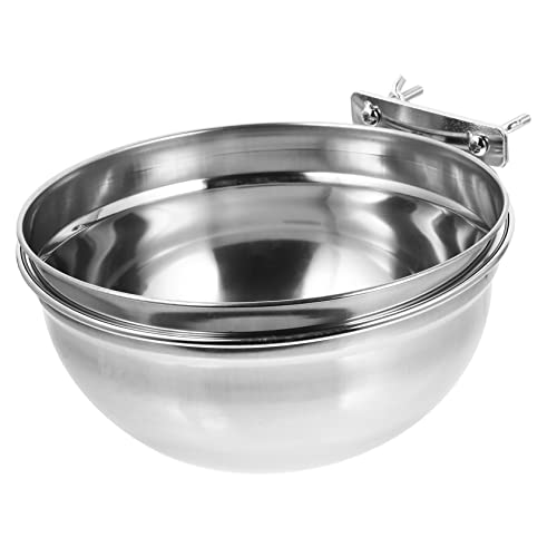 Gatuida Haustiernapf Aus Edelstahl Gewicht Nicht Stahlhund Sellerie Draht Speisewasser Futternapf Für Ratten Wasserspender Für Hunde Hängend Haken Taube Handhaben Silver Rostfreier Stahl von Gatuida