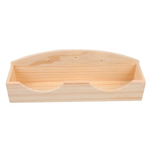 Gatuida Holz Futterspender Heuraufe für Kaninchen Meerschweinchen Kleines Haustier Gras Halter Einfache Langlebiger Heufutterhalter für Saubere Käfiglagerung von Gatuida