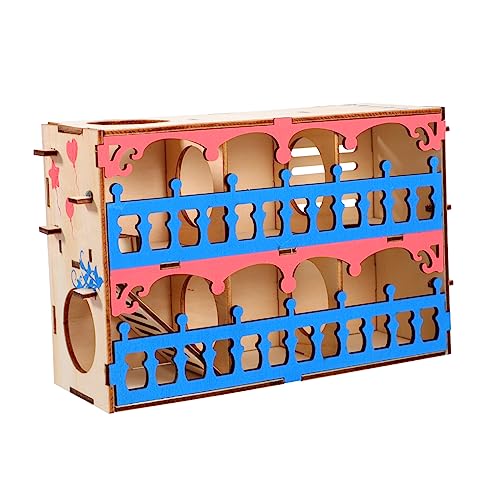 Gatuida Holz Hamster Labyrinth Interaktiver Tunnel für Kleintiere Sicher und Langlebig für Hamster und Ratten Fördert Bewegung und Spielspaß von Gatuida