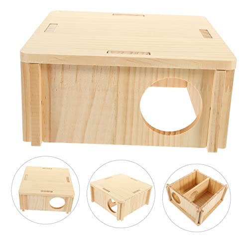 Gatuida Holz Hamsterhaus Versteckhaus für Kleintiere mit Beißschutz Vielseitiges Schlaf und Spielhaus DIY Bemalbar Geeignet für Hamster Meerschweinchen und Chinchillas Langlebiges Gatuida Holz Hamsterhaus Versteckhaus für Kleintiere mit Beißschutz Vielseitiges Schlaf und Spielhaus DIY Bemalbar Geeignet für Hamster Meerschweinchen und Chinchillas Langlebiges von Gatuida