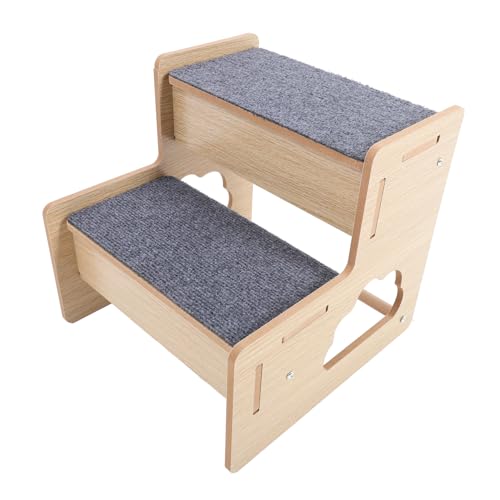 Gatuida Holz Haustiertreppe für Hunde und Katzen Tragbare Stufige Treppe Stabile und Sichere Hunderampe Einfache und Transportfreundlich für Hohe Betten und Sofas Gatuida Holz Haustiertreppe für Hunde und Katzen Tragbare Stufige Treppe Stabile und Sichere Hunderampe Einfache und Transportfreundlich für Hohe Betten und Sofas von Gatuida