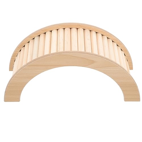 Gatuida Holz Kletterbrücke Für Hamster Meerschweinchen Und Chinchillas Große Stabile Brücke Für Käfige Und Haustier Für Kleine Nager von Gatuida