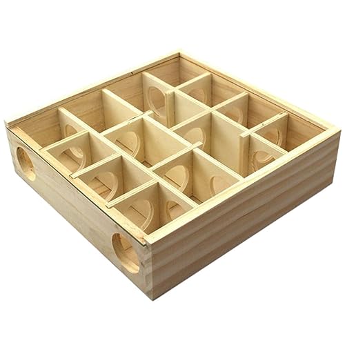 Gatuida Hamster Labyrinth aus Holz Interaktives Chinchilla Spielzeug Mehrere Gitter Verschleißfest für Kleine Haustiere Wie Hamster und Meerschweinchen Gatuida Hamster Labyrinth aus Holz Interaktives Chinchilla Spielzeug Mehrere Gitter Verschleißfest für Kleine Haustiere Wie Hamster und Meerschweinchen von Gatuida