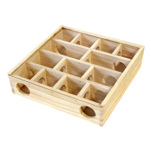 Gatuida Holz Maze für Chinchillas und Hamster Interaktives Haustier Zubehör Fördert Spielverhalten und Schützt Käfig vor Nagen Gatuida Holz Maze für Chinchillas und Hamster Interaktives Haustier Zubehör Fördert Spielverhalten und Schützt Käfig vor Nagen von Gatuida
